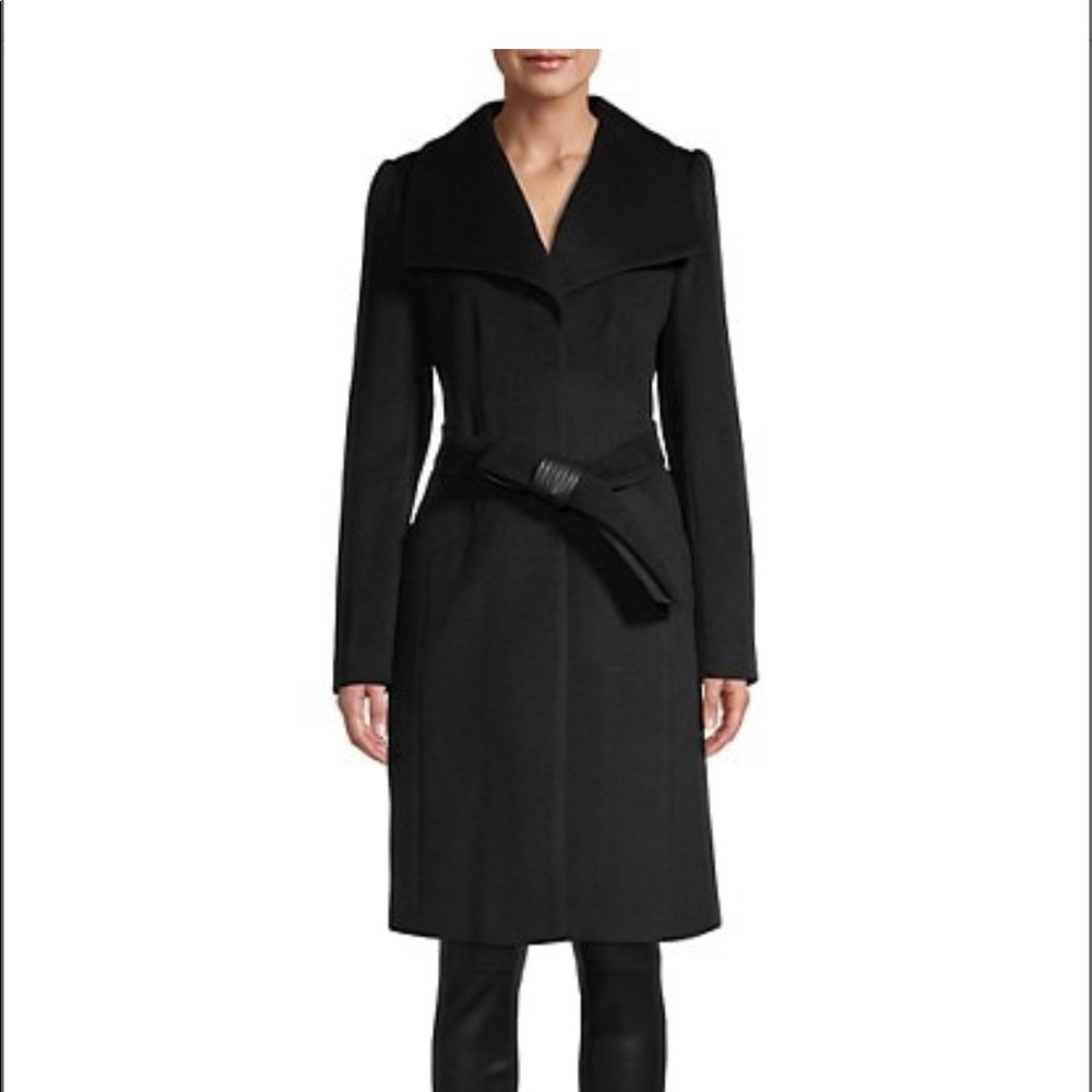Karl Lagerfeld Paris Wool-Blend Coat Sz L